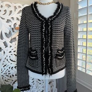 WHBM Beaded Knit Cardigan